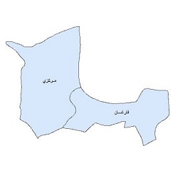 شیپ فایل بخشهای شهرستان  حاجی آباد