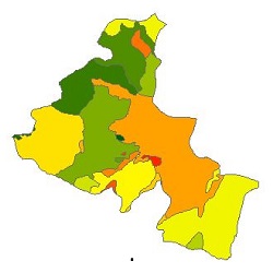 نقشه ی زمین شناسی شهرستان اردبیل