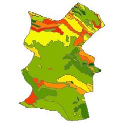 نقشه ی زمین شناسی شهرستان خرمبید