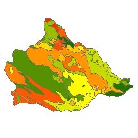 نقشه ی زمین شناسی شهرستان دلفان