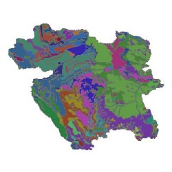 نقشه زمین شناسی استان کردستان